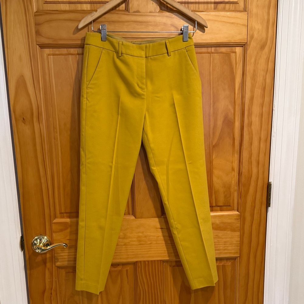 Express Golden Yellow Pants with White Trim